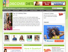 Tablet Screenshot of discoverdiets.com